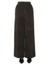 Dsquared2 Dsquared Wide Leg Pants With Button Closure In Brown