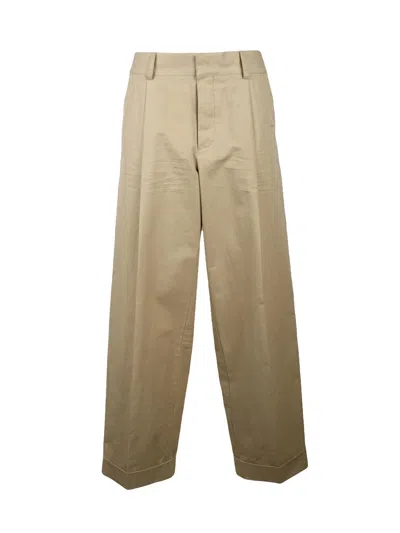 Dsquared2 High-waisted Chino Trousers - Beige In Brown