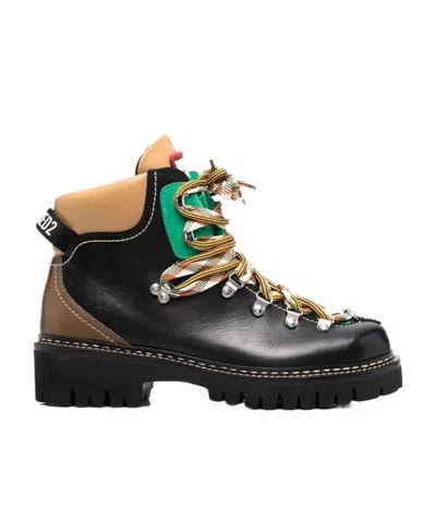 DSQUARED2 DSQUARED2 HIKER STYLE LACE-UP BOOTS