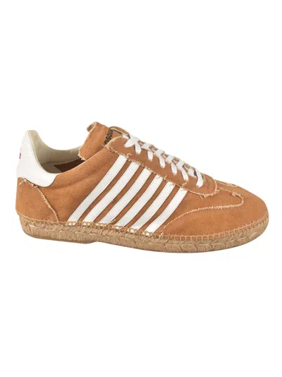 Dsquared2 Hola Lace-up Espadrillas In Brown