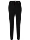 Dsquared2 Honey High-waisted Twiggy Denims In Schwarz