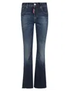 Dsquared2 Medium Waist Flare Blue Jeans In Denim