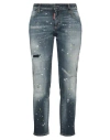 Dsquared2 Honey Woman Jeans Blue Size 4 Cotton, Elastane In Blue