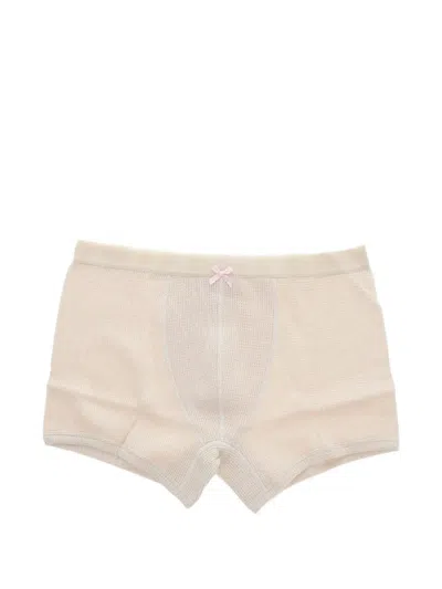 Dsquared2 Honeycomb Cotton Boxers In Neutral