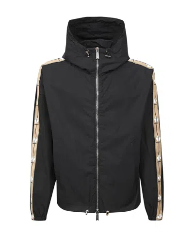 Dsquared2 Hooded Casual Jacket In Black