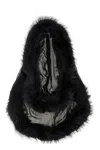 Dsquared2 Hooded Collar Scarves And Foulards Black In Black