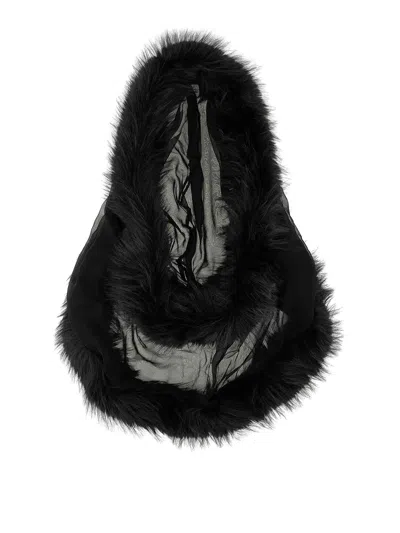 Dsquared2 Hooded Collar In Black