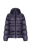 Dsquared2 Quilted Puff Coat With Hood And Relaxed Fit In Multicolour