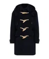 Dsquared2 Hooded Duffle Coat In Blue
