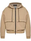 Dsquared2 Hooded Jacket In Neutrals