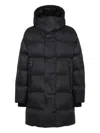 Dsquared2 Hooded Padded Coat In Black