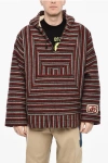 Dsquared2 Hooded Padded Striped Wool Anorak