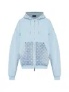 Dsquared2 Hooded Patterned Jacket In Blue