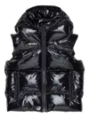 Dsquared2 Hooded Puffer Gilet In Black