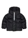 Dsquared2 Hooded Puffer Jacket In Black