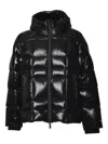 Dsquared2 3d Down Jacket In Nylon Trapuntato Urban-street Relaxed-fit Jacket In Black