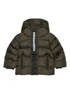 Dsquared2 Hooded Puffer Jacket In Green