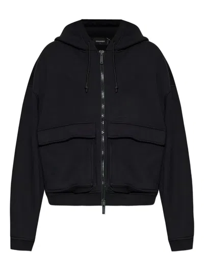 DSQUARED2 HOODED RIBBED JACKET