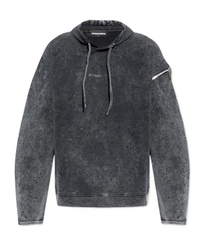 Dsquared2 Hooded Sweater In Black