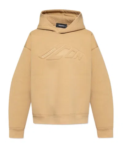 DSQUARED2 DSQUARED2 LOGO EMBOSSED LONG-SLEEVED HOODIE