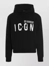Dsquared2 Icon Logo Black Sweatshirt With Classic Hood