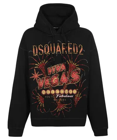 Dsquared2 Hooded Sweatshirt In Black