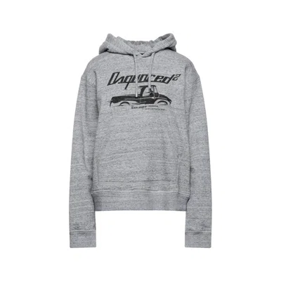 Dsquared2 Hooded Sweatshirt In Gray