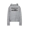 Dsquared2 Logo Cotton Jersey Hoodie In Gray