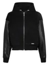Dsquared2 Hooded Zip-up Jacket In Black