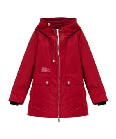 Dsquared2 Hooded Pocket Coat In Red