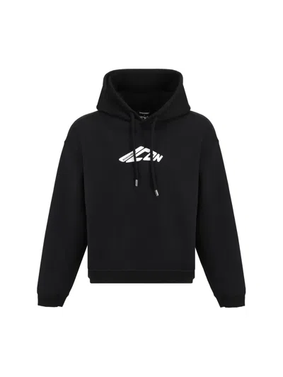 Dsquared2 Relax Fit Hoodie In Black