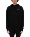 Dsquared2 Black Sweatshirt With Classic Hood And Bold Graphic Print