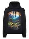 Dsquared2 Scenic Mountain Landscape Hoodie With Drawstring Detail In Black