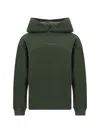 Dsquared2 Cotton Hoodie Adjustable Drawstring In Military Green