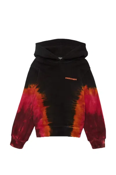 Dsquared2 Kids' Hoodie Sweatshirt In Multicolor