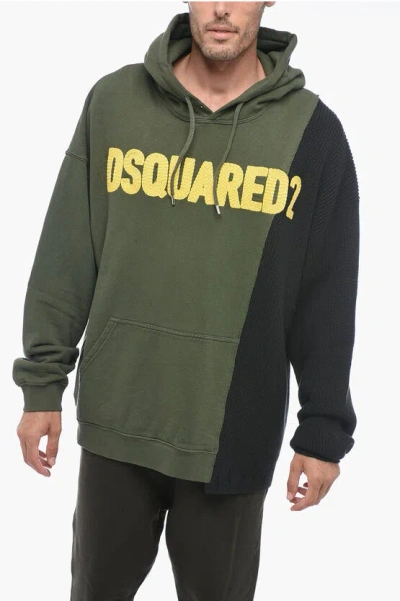 DSQUARED2 HOODIE SWEATSHIRT WITH EMBROIDERED LOGO
