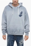 Dsquared2 Hoodie Sweatshirt With Paint Splitter Pattern