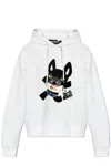 Dsquared2 Knitwear Hood Graphic Print In White