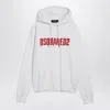 Dsquared2 Logo-printed Hooded Sweatshirt In White