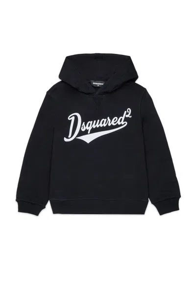 Dsquared2 Kids' Hoodie With Logo In Black