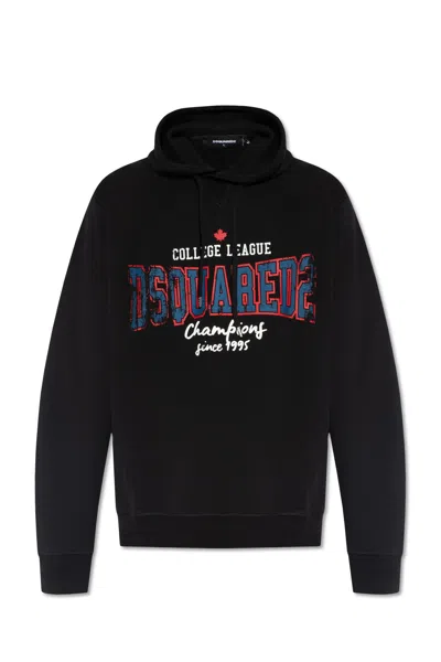 Dsquared2 Hoodie With Logo In Black