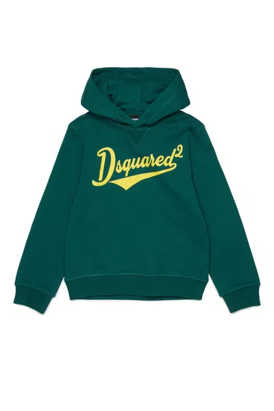 Dsquared2 Hoodie With Logo In Green