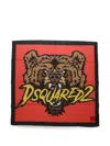 Dsquared2 Multicolor Bear Printed Scarf In Multi