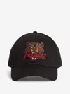 Dsquared2 Embroidered Bear Logo Cap With Adjustable Strap And Distressed Detailing In Black