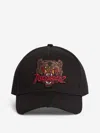 Dsquared2 Embroidered Bear Logo Cap With Adjustable Strap And Distressed Detailing In Lion Patch Detail On The Front