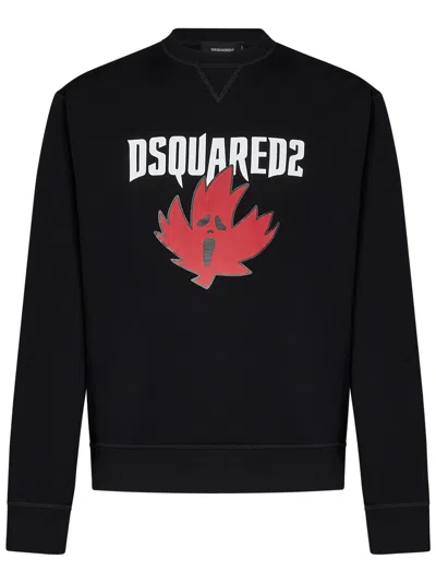 DSQUARED2 HORROR MAPLE LEAF COOL FIT SWEATSHIRT