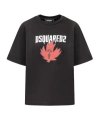 Dsquared2 Horror Maple Leaf-print T-shirt In Black