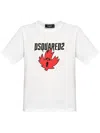 Dsquared2 Horror Maple Leaf-print T-shirt In White