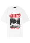 Dsquared2 Mens White Horror Lodge Graphic-print Relaxed-fit Cotton-jersey T-shirt In White