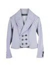 Dsquared2 Houndstooth Double-breasted Blazer In Blue